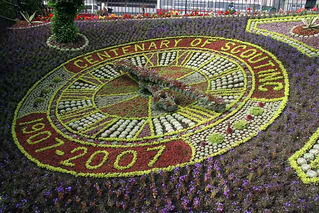 Floral Clock  in Princes Street Gardens  -  July 2007