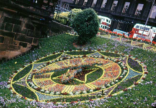 Floral Clock in Princes Street Gardens, 1961