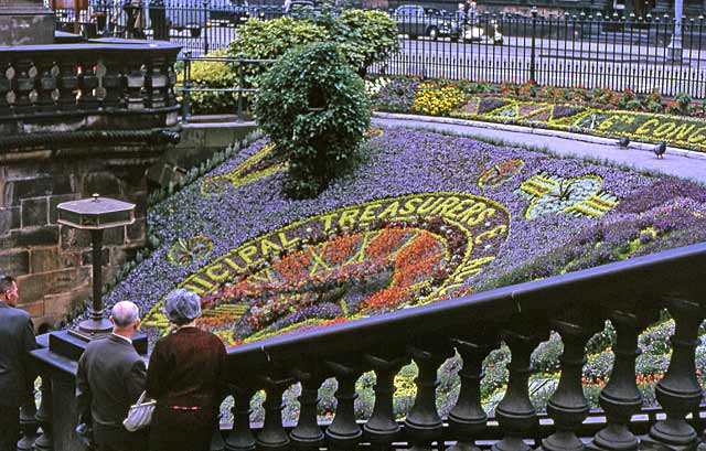 Floral Clock in Princes Street Gardens, 1962