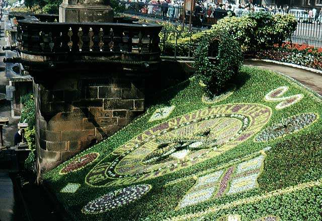 Floral Clock in Princes Street Gardens, 1963