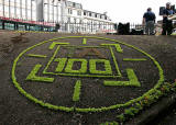 Princes Street Gardens  -  Floral Clock, 2008  -  Clock being planted