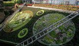 Floral Clock  in Princes Street Gardens  -  July 2009  -  Clock almost fully planted