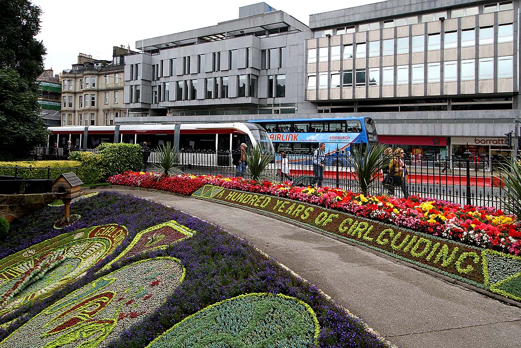 Floral Clock  in Princes Street Gardens  -  August 2010