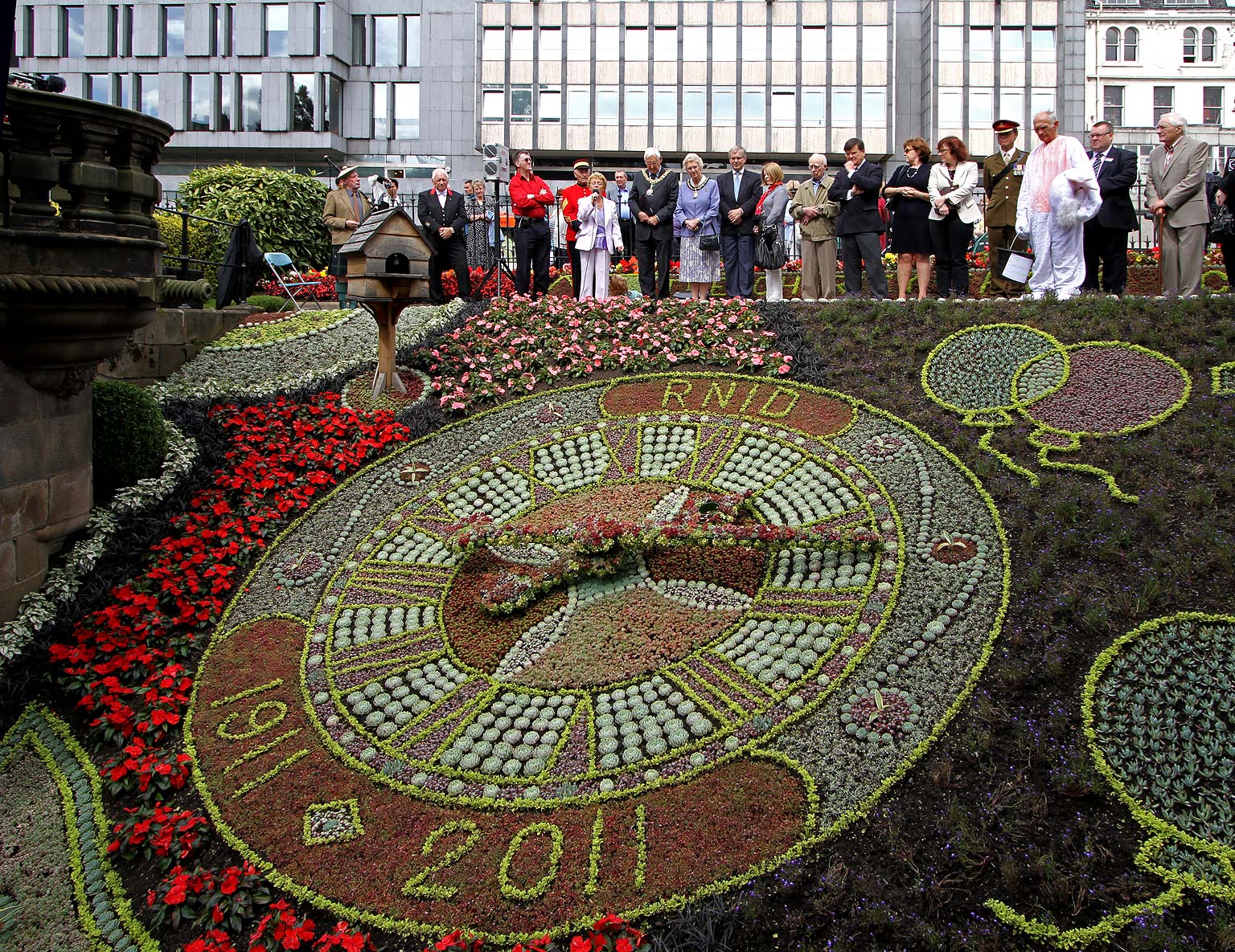 Floral Clock in Princes Street Gardens August 2011
