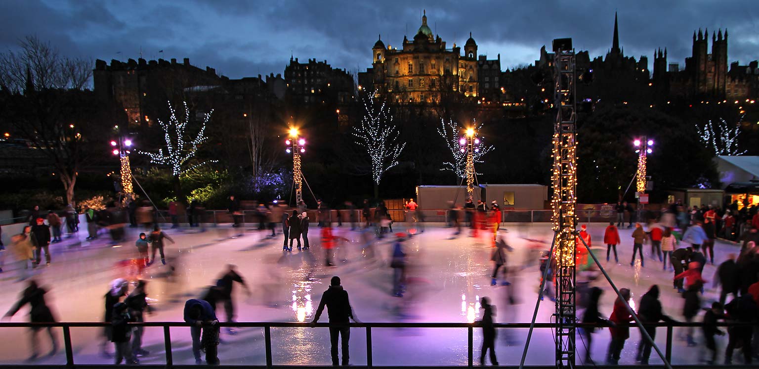 Image result for edinburgh ice rink christmas