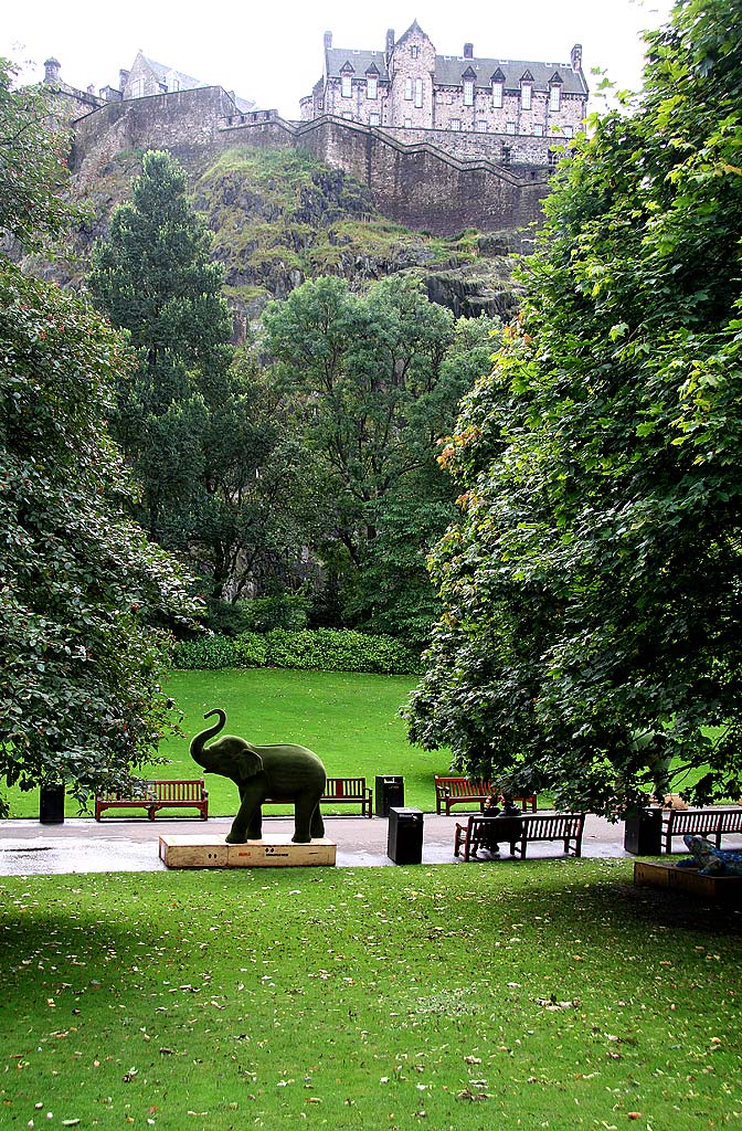 Jungle City Exhibition - One of the exhibits in West Princes Street Gardens, Edinburgh  -  September 2011