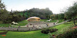 A possible new bandstand for Princes Street Gardens.  Style:  shelll  -  daytime illustration