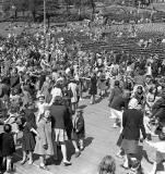 Princes Street Gardens  -  Ross Bandstand Audeince , zoom-in