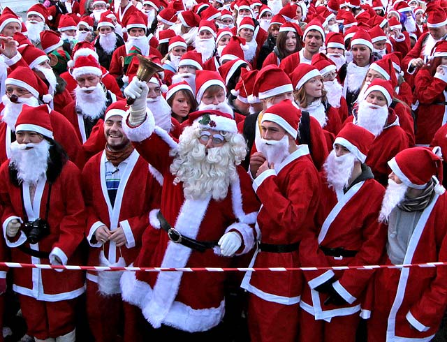 Santa Run December 2010  -  West Princes Street Gardens