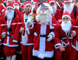 Santa Run 2010  -  West Princes Street Gardens