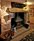 The Hawes Inn, Queensferry, Fireplace  -  May 2013
