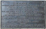 Roseburn Cemetery, Pilrig,  Edinburgh  - Plaque in Roseburn Cemetery to those who died in the Royal Scots troop train disaster near Gretna in 1915