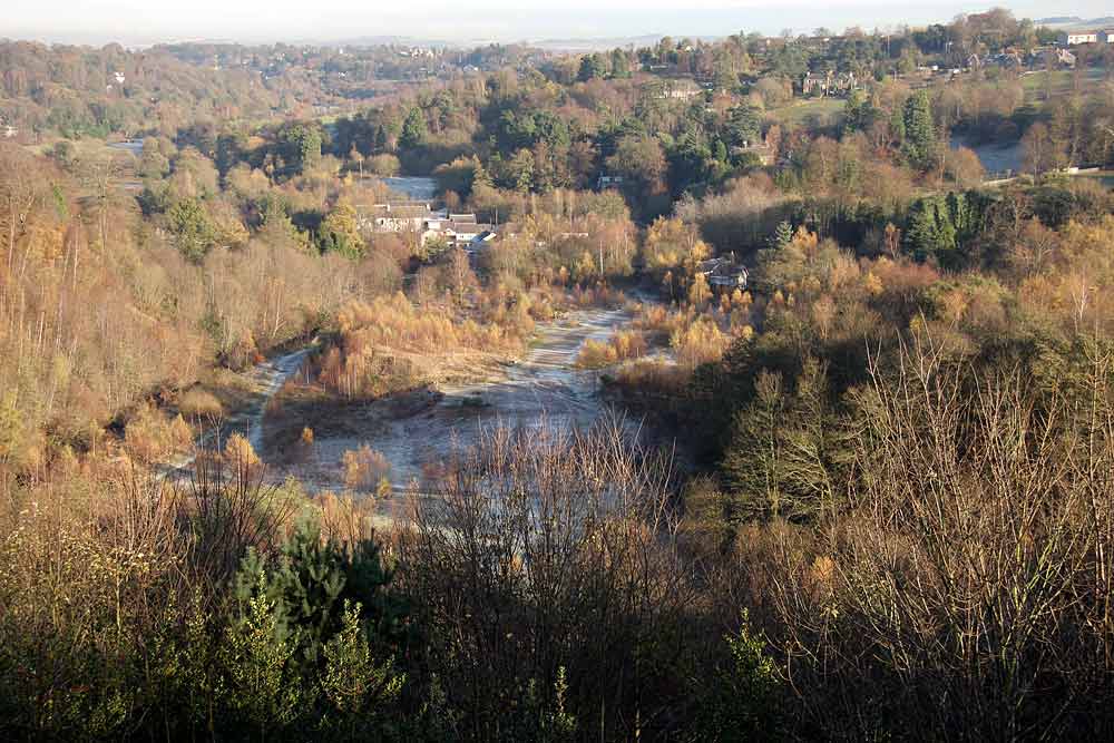 Roslin Glen  -  Vlley of the North Esk River  -  about seven miles south of the centre of Edinburgh  November 2005