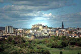 Salisbury Crags in Holyrood Park, in the mist  -  A photograph by Wullie Croal