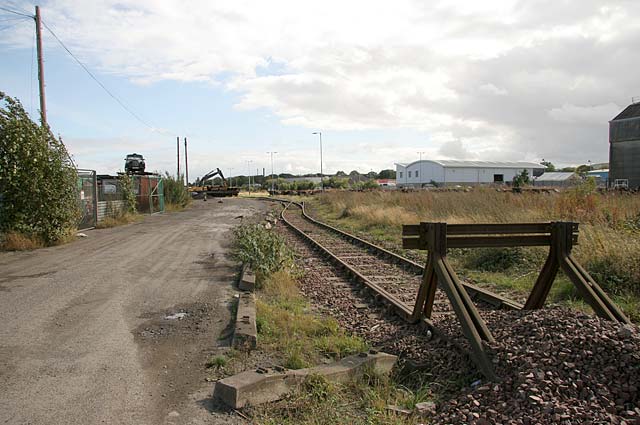 End of the Line  -  Buffers on one of the railway lines at Seafield, Edinburgh