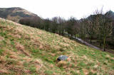 Holyrood Park  Looking to the east towards the 'Slidey Stane' with Arthur's Seat in the background