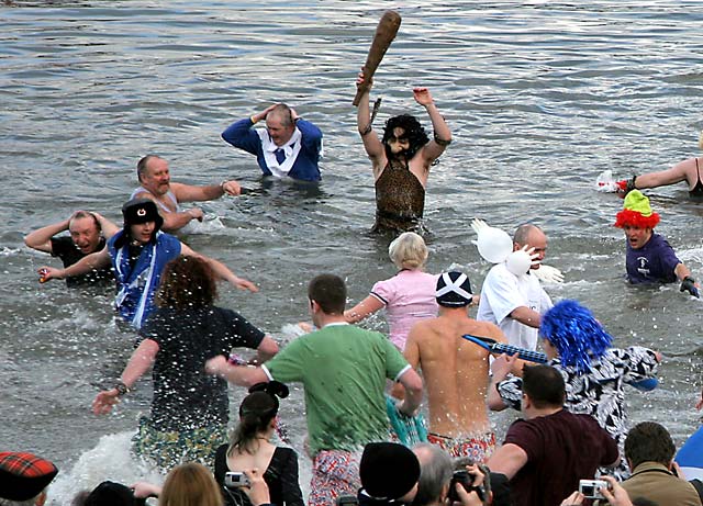 The Loony Dook  -  A dip in the Firth of  Forth at South Queensferry on New Year's Day, 2006