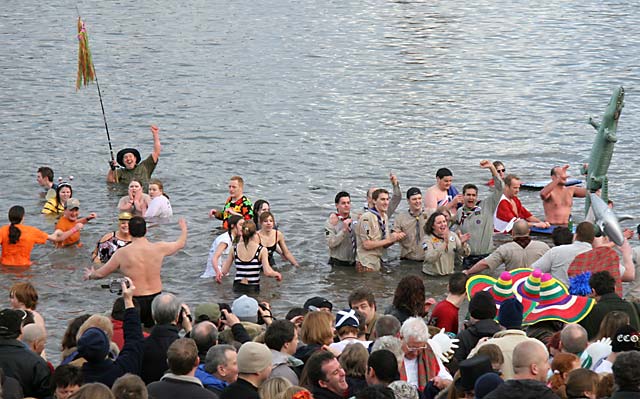 The Loony Dook  -  A dip in the Firth of  Forth at South Queensferry on New Year's Day, 2006