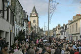 Spectators return from watching The Loony Dook  -  A dip in the Firth of  Forth at South Queensferry on New Year's Day, 2006