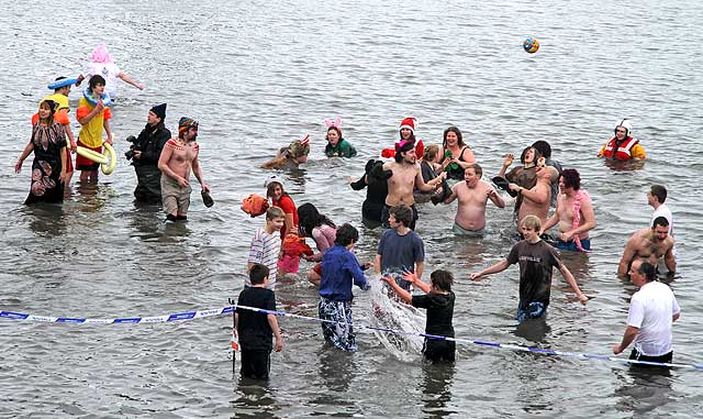 The Loony Dook  -  A dip in the Firth of  Forth at South Queensferry on New Year's Day, 2010