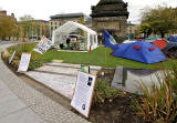 Anti-Capitalist Protest at St Andrew Square Gardens, 2011