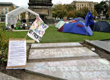 Anti-Capitalist Protest at St Andrew Square Gardens, 2011