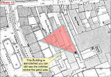 Map showing the location of one of the photos of St Loenard's district taken in the 1920s