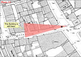 Map showing the location of one of the photos of St Loenard's district taken in the 1920s