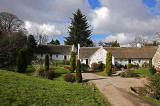 Swanston Village at the foot of the Pentland Hills, photographed on a fine afternoon in March 2015