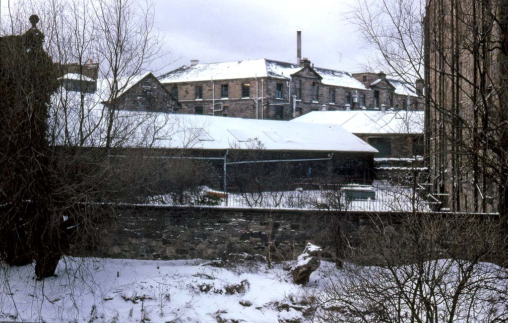 View up the Water of Leithfrom the bridge at Canonmills