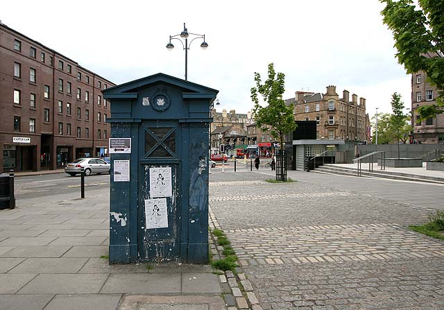 Police Box in the new developments at Tollcross, Edinburgh