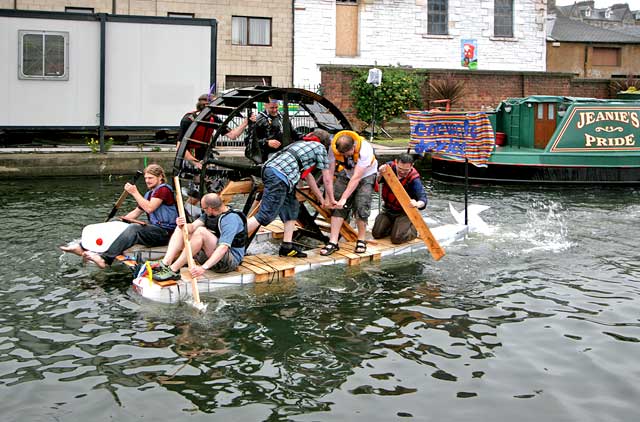 Raft Race on the Union Canal - June 27, 2009