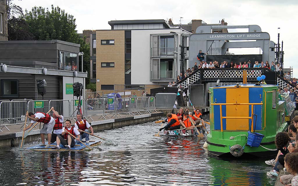 Canal Festival and 5th Annual Raft Race  -  Union Canal, Edinburgh, July 9, 2011