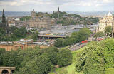 View to the NE from Edinburgh Castle  -  August 2007