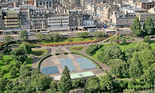 View to the north from Edinburgh Castle  -  August 2004