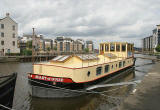 'Mary of Guise' moored on the Water of Leith beside The Shore at Leith