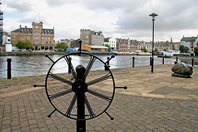 View across the Water of Leith to the Malmaison Hotel (former Sailors' Home) and The Shore, Leith