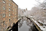 View from Dean Path Bridge  -  Looking to the east  along the Water of Leith towards Dean Bridge -  November 29, 2010