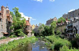 Loking downstreeam along the Water of Leith, beside Hawthornbank Lane, Dean