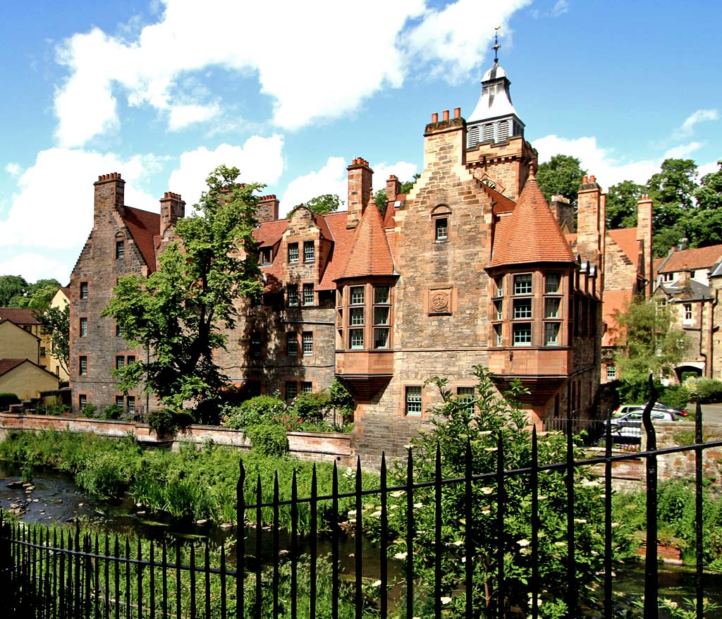 Looking across the Water of Leith to Well Court, Dean
