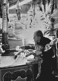 Stall Holder at Waverley Market  -  around 1957