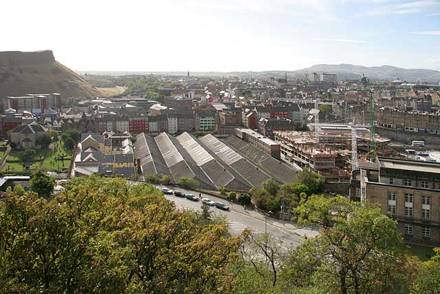 Looking down on the Waverley Valley from Calton Hill