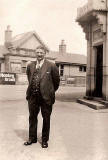 Stephen McMahon's Grandfather outside an LNER station, probably in the 1930s.  Where is this station