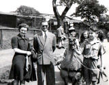 Edinburgh Zoo  -  Aunt Winnie Forsyth and friend - 1944