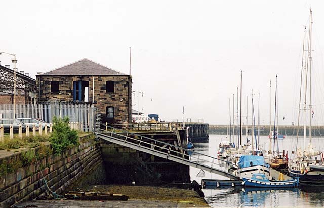 Edinburgh Waterfront  - Moorings in Eastern Harbour, seen from the slipway on Central Pier