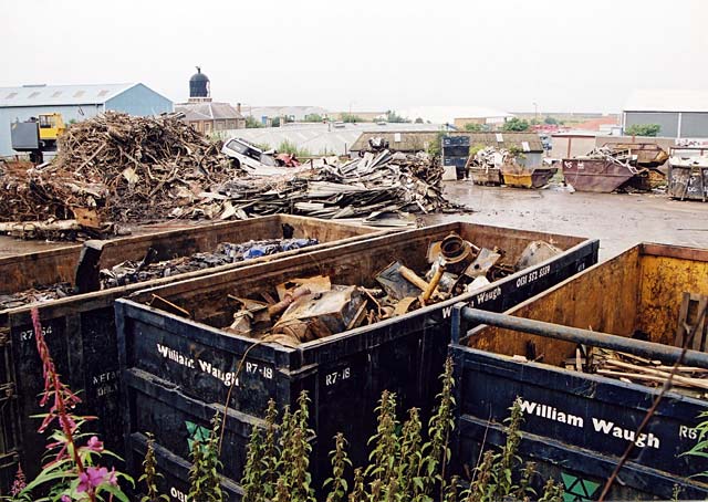 Edinburgh Waterfront  -  William Waugh's Scrap Yard  -  3 August 2002