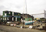 Edinburgh Waterfront  -  Forth Corinthian Yacht Club boat yard on Middle Pier, Granton Harbour  -  25 August 2002