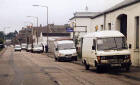 Edinburgh Waterfront  -  White Vans in West Harbour Road  -  10 September 2002