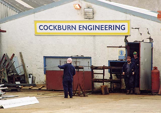 Edinburgh Waterfront  -  Cockburn EWngineering in West Harbour Road  -  10 September 2002