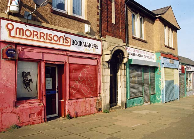 Edinburgh Waterfront  -  Shops in West Shore Road  -  21 March 2003